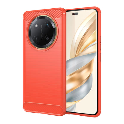 Honor X60 Pro Carbon Fibre Brushed Texture TPU Protective Phone Case Shockproof Slim Cover