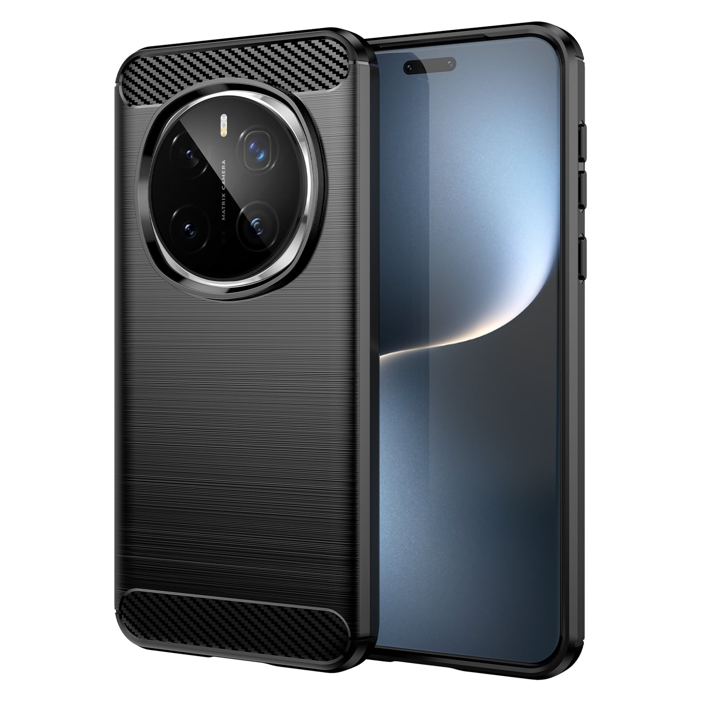 Honor Magic7 Pro Carbon Fibre Brushed Texture TPU Protective Phone Case Shockproof Slim Cover