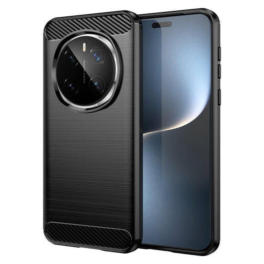 Honor Magic7 Pro Carbon Fiber Brushed Texture TPU Protective Phone Case Shockproof Slim Cover