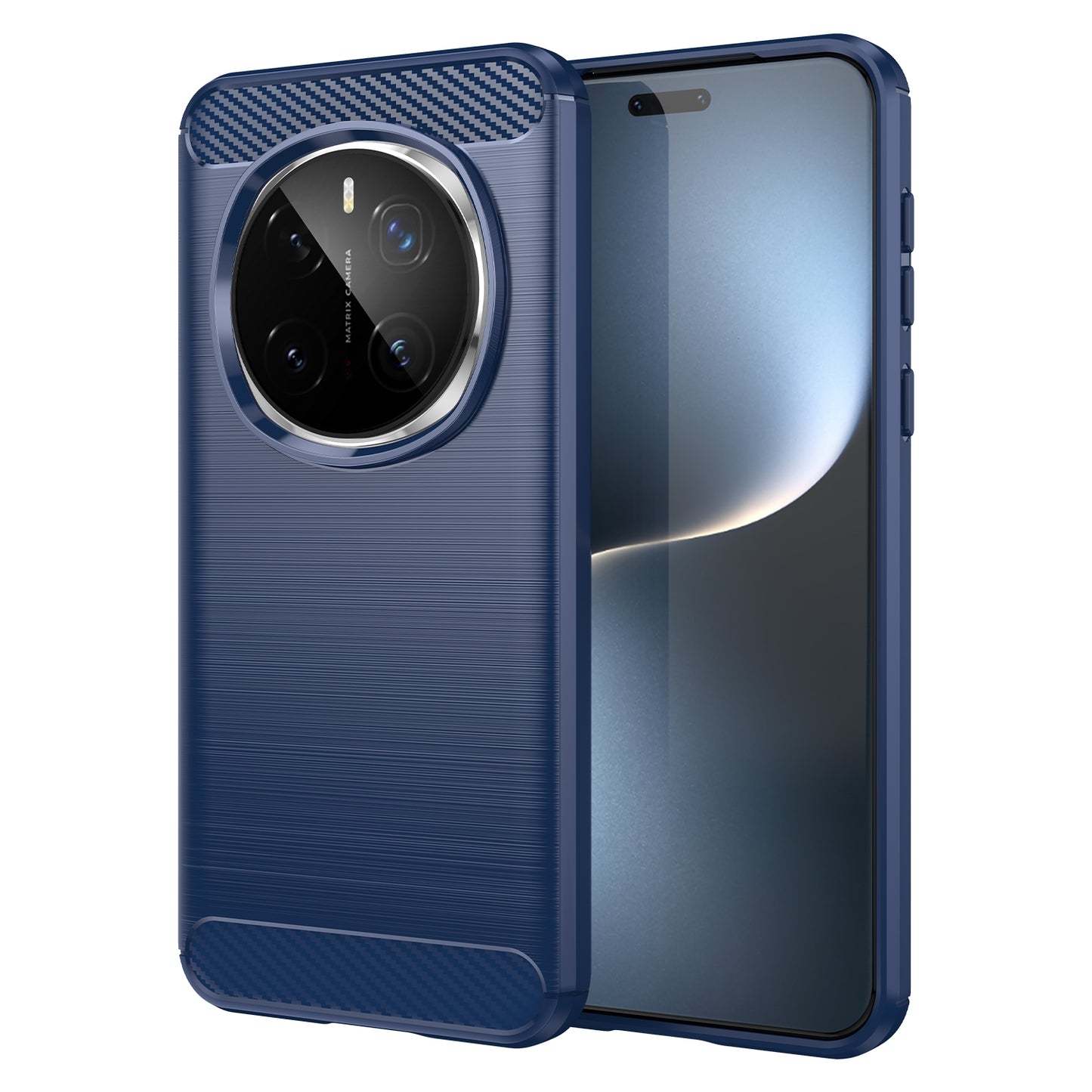 Honor Magic7 Pro Carbon Fibre Brushed Texture TPU Protective Phone Case Shockproof Slim Cover