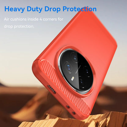 Honor Magic7 Pro Carbon Fiber Brushed Texture TPU Protective Phone Case Shockproof Slim Cover