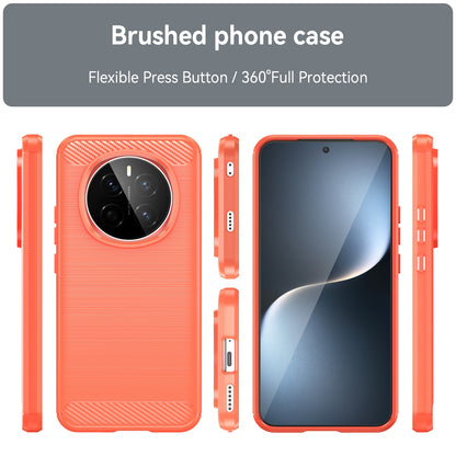 Honor Magic7 Carbon Fibre Brushed Texture TPU Protective Phone Case Shockproof Slim Cover