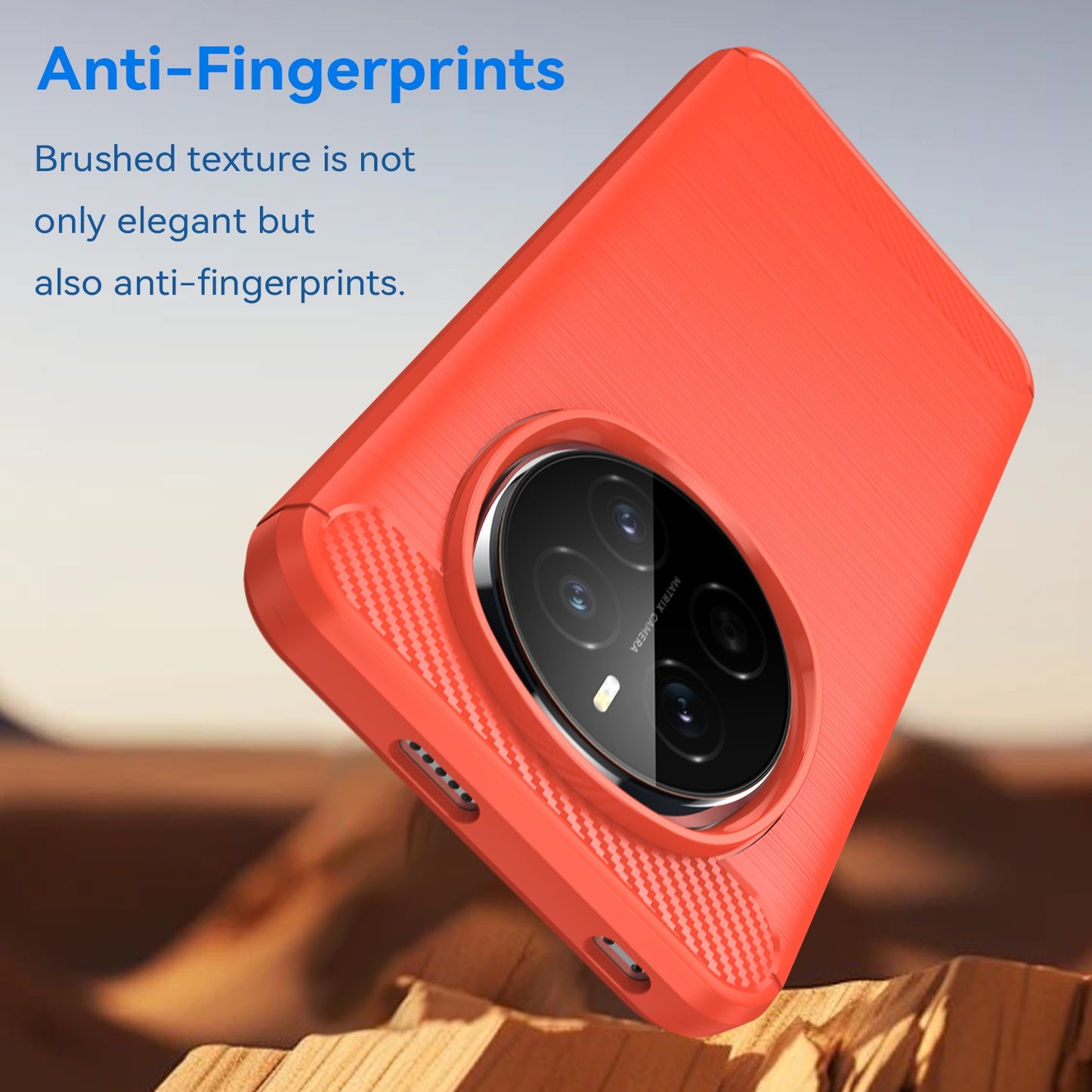 Honor Magic7 Carbon Fibre Brushed Texture TPU Protective Phone Case Shockproof Slim Cover