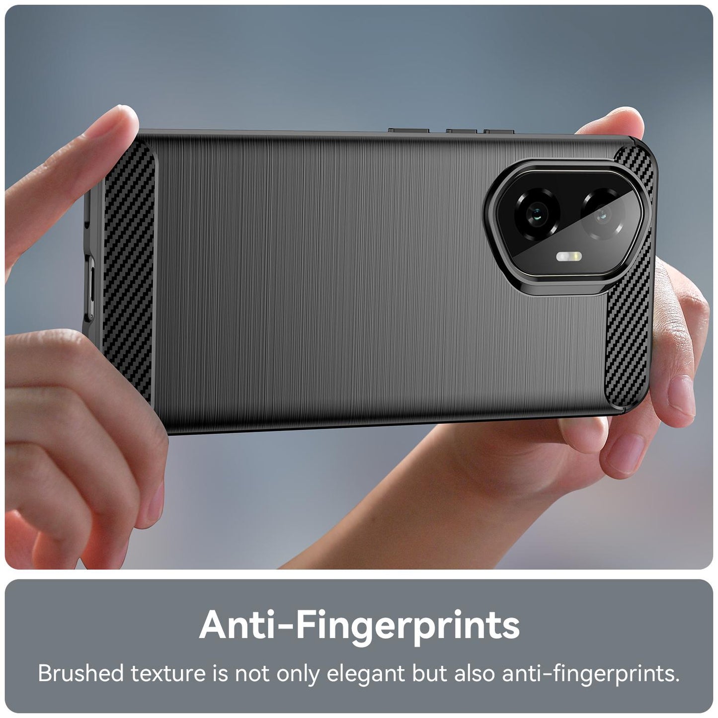 Honor 300 Carbon Fibre Brushed Texture TPU Protective Phone Case Shockproof Slim Cover