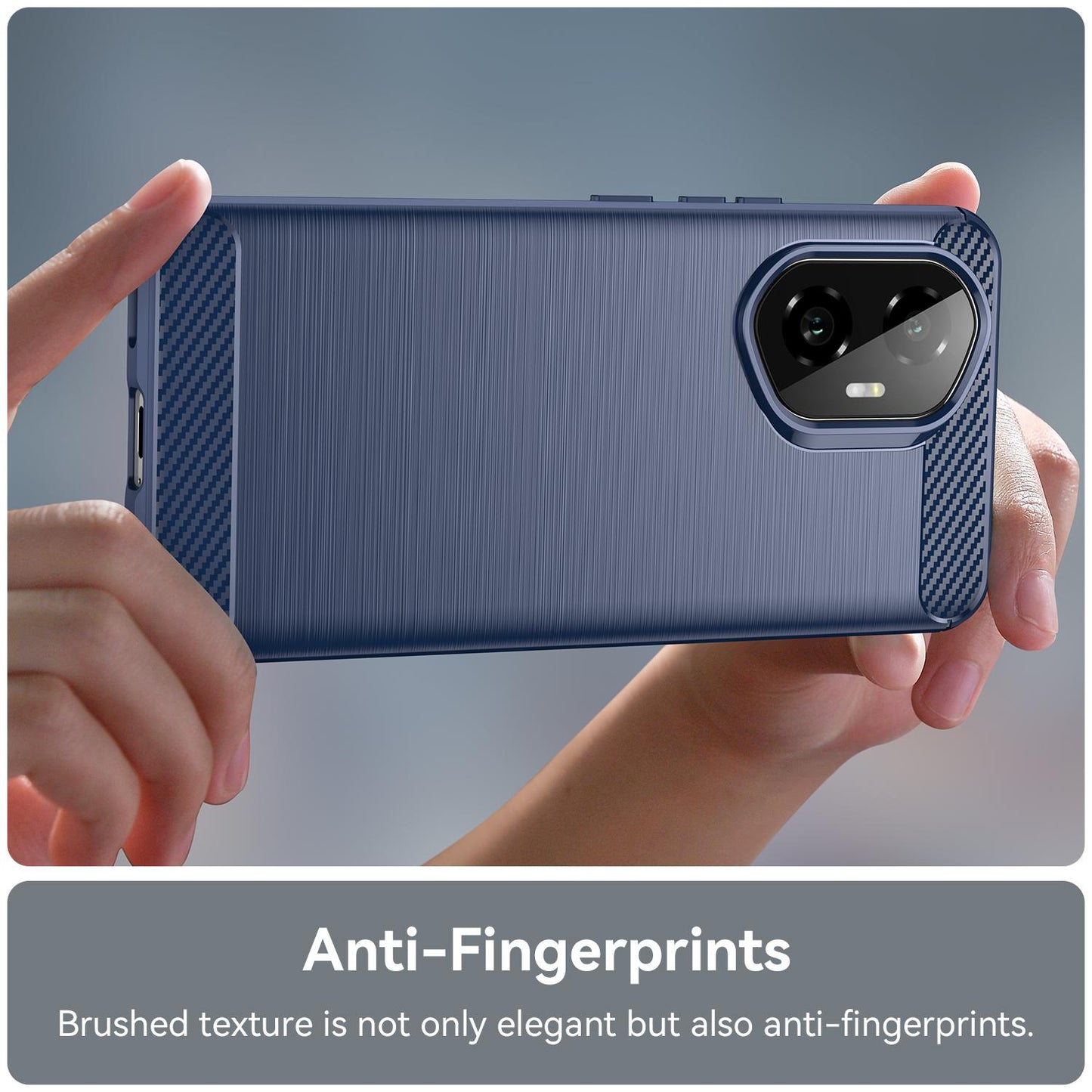 Honor 300 Carbon Fibre Brushed Texture TPU Protective Phone Case Shockproof Slim Cover