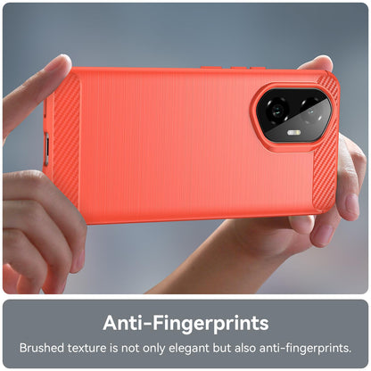 Honor 300 Carbon Fibre Brushed Texture TPU Protective Phone Case Shockproof Slim Cover