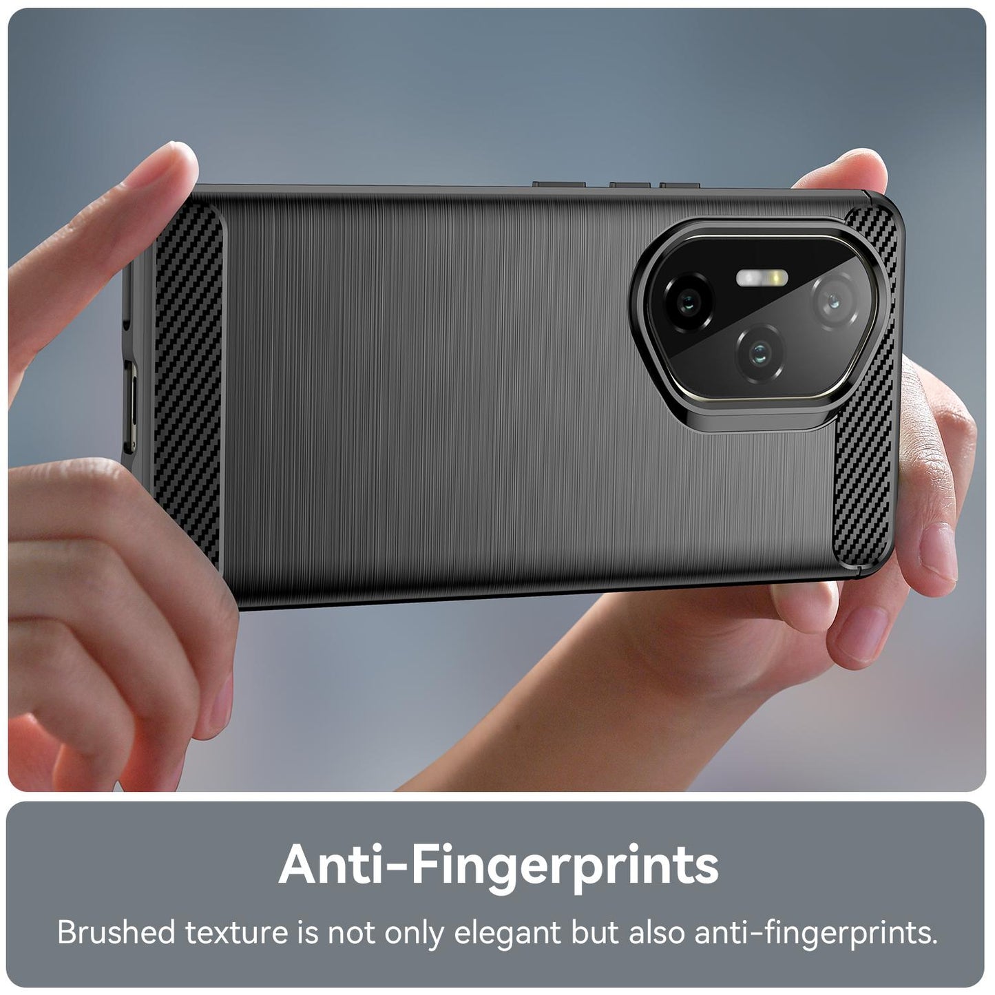 Honor 300 Ultra Carbon Fiber Brushed Texture TPU Protective Phone Case Shockproof Slim Cover