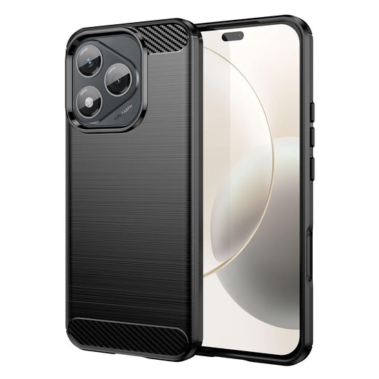 Honor 400 Lite Global Carbon Fiber Brushed Texture TPU Protective Phone Case Shockproof Slim Cover