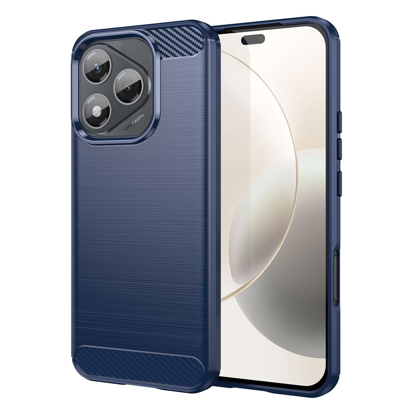 Honor 400 Lite Global Carbon Fiber Brushed Texture TPU Protective Phone Case Shockproof Slim Cover