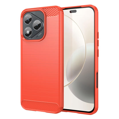 Honor 400 Lite Global Carbon Fibre Brushed Texture TPU Protective Phone Case Shockproof Slim Cover