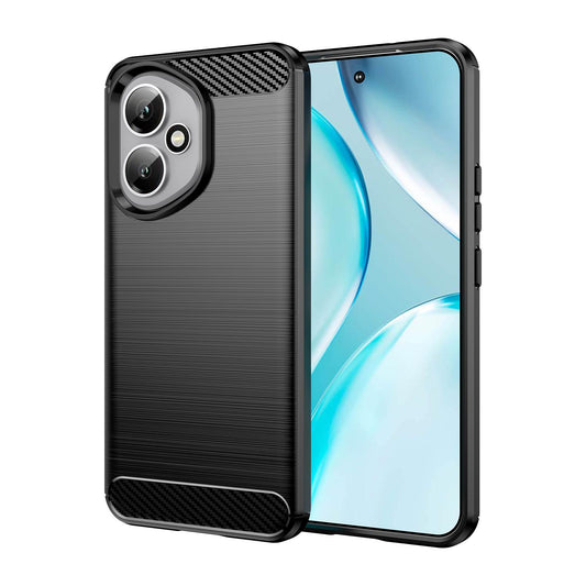 Honor 400 Global 156.5mm Carbon Fibre Brushed Texture TPU Protective Phone Case Shockproof Slim Cover