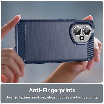 Honor 400 Global 156.5mm Carbon Fibre Brushed Texture TPU Protective Phone Case Shockproof Slim Cover