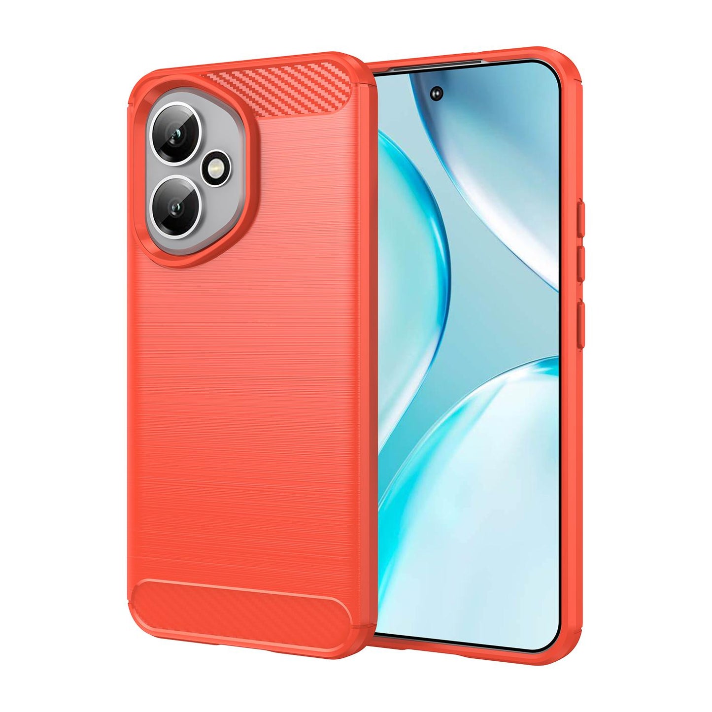 Honor 400 Global 156.5mm Carbon Fibre Brushed Texture TPU Protective Phone Case Shockproof Slim Cover