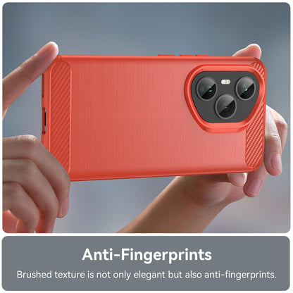 Honor 400 Pro Global 160.8mm Carbon Fiber Brushed Texture TPU Protective Phone Case Shockproof Slim Cover