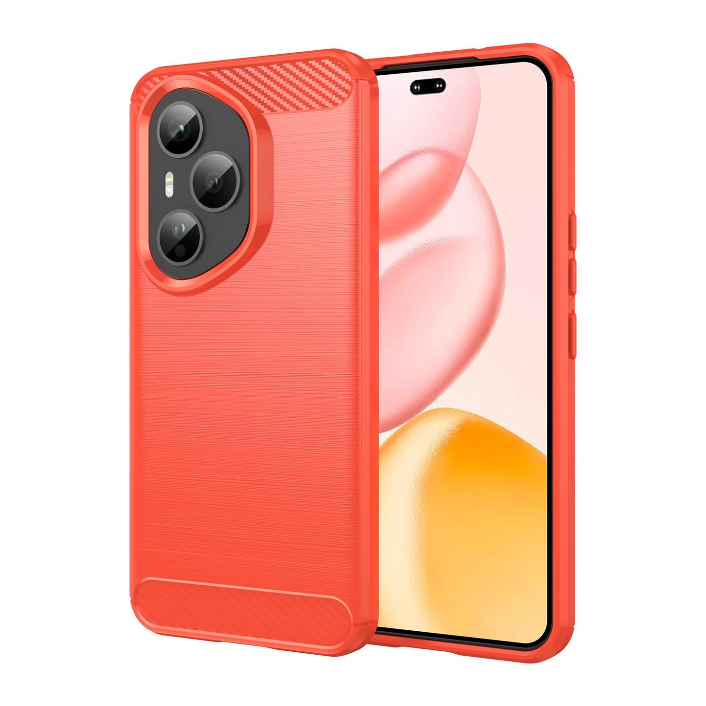 Honor 400 Pro Global 160.8mm Carbon Fiber Brushed Texture TPU Protective Phone Case Shockproof Slim Cover