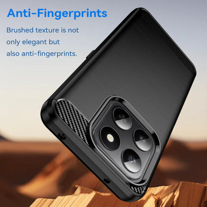 Honor 400 Smart 5G Carbon Fiber Brushed Texture TPU Protective Phone Case Shockproof Slim Cover