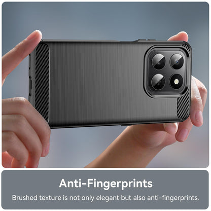 Honor 400 Smart 5G Carbon Fiber Brushed Texture TPU Protective Phone Case Shockproof Slim Cover