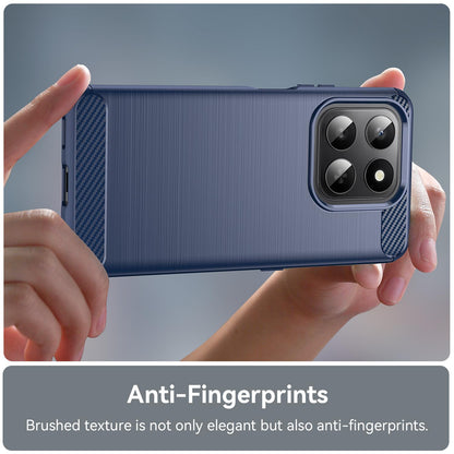 Honor 400 Smart 5G Carbon Fibre Brushed Texture TPU Protective Phone Case Shockproof Slim Cover