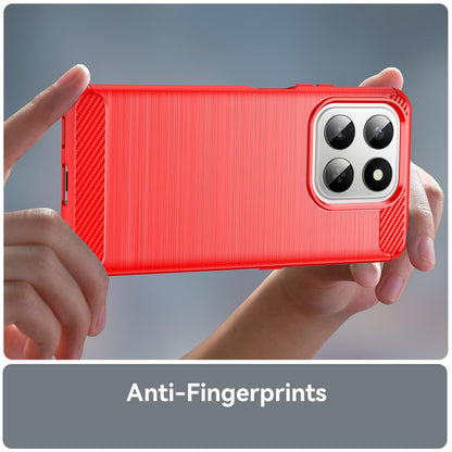 Honor 400 Smart 5G Carbon Fibre Brushed Texture TPU Protective Phone Case Shockproof Slim Cover