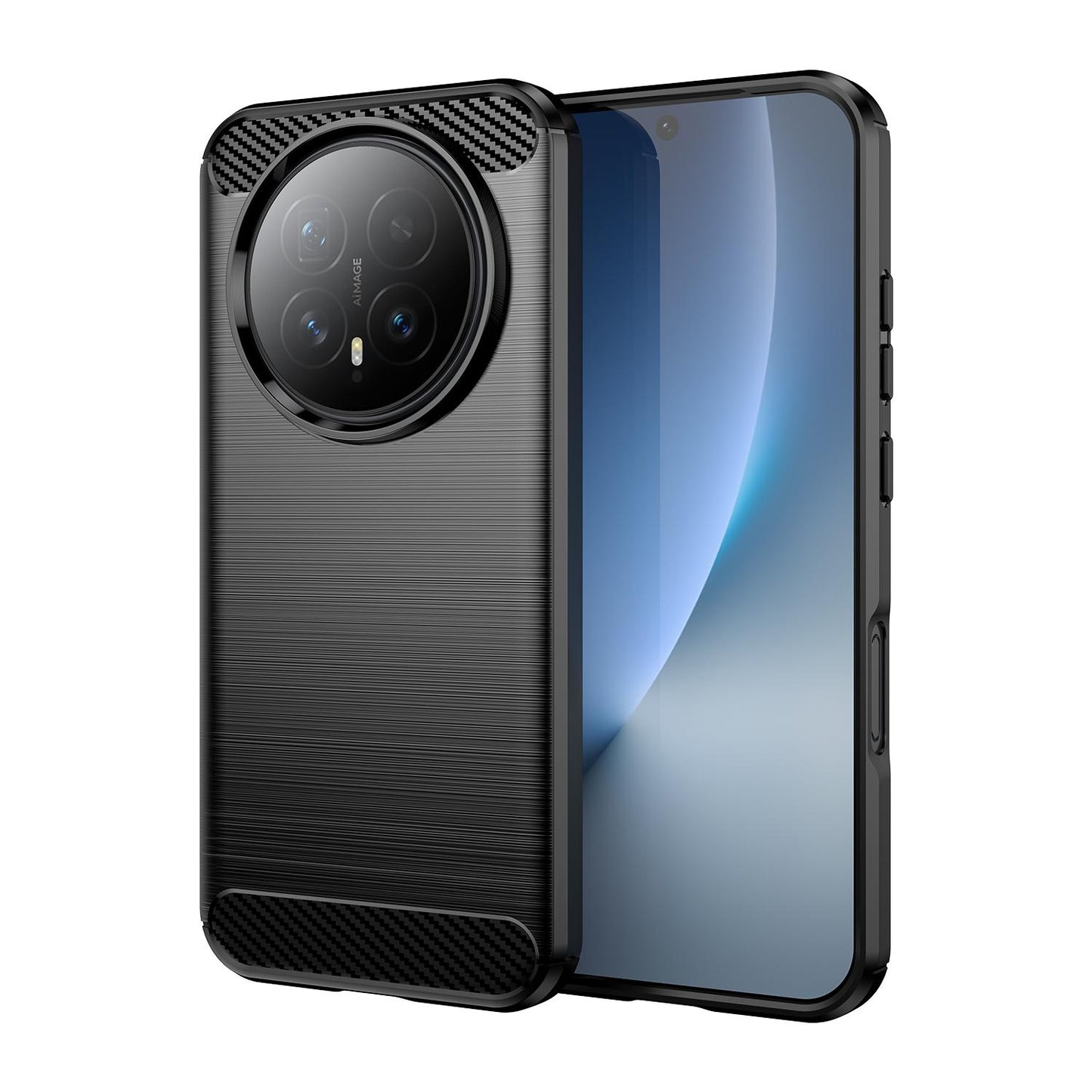 Honor Magic8 Carbon Fibre Brushed Texture TPU Protective Phone Case Shockproof Slim Cover