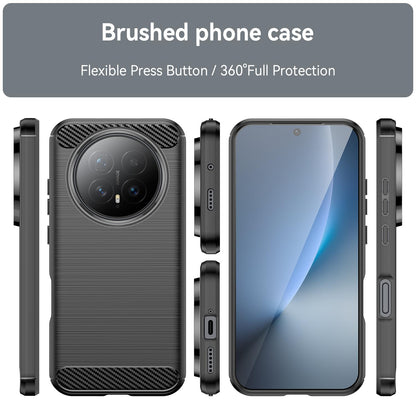 Honor Magic8 Carbon Fibre Brushed Texture TPU Protective Phone Case Shockproof Slim Cover