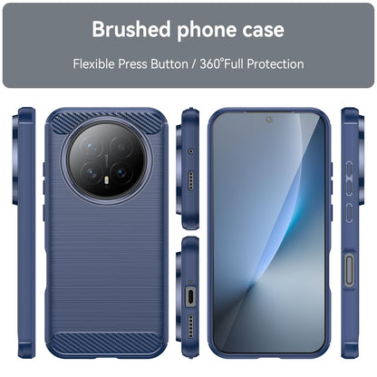 Honor Magic8 Carbon Fibre Brushed Texture TPU Protective Phone Case Shockproof Slim Cover