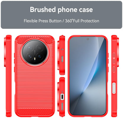Honor Magic8 Carbon Fiber Brushed Texture TPU Protective Phone Case Shockproof Slim Cover