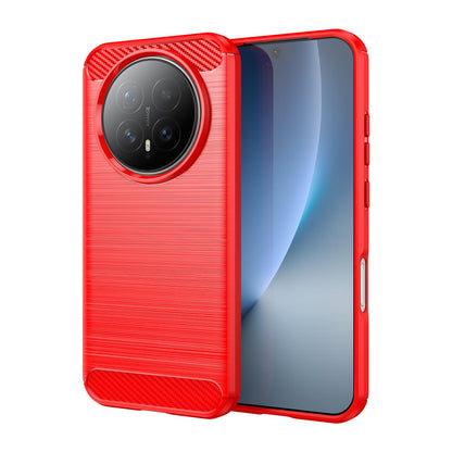 Honor Magic8 Carbon Fiber Brushed Texture TPU Protective Phone Case Shockproof Slim Cover