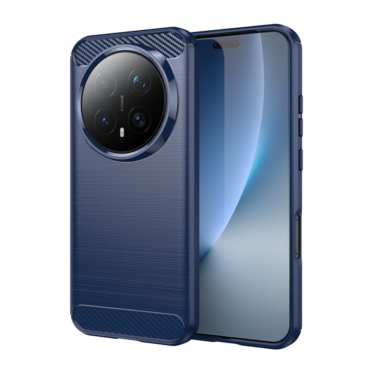 Honor Magic8 Pro Carbon Fiber Brushed Texture TPU Protective Phone Case Shockproof Slim Cover