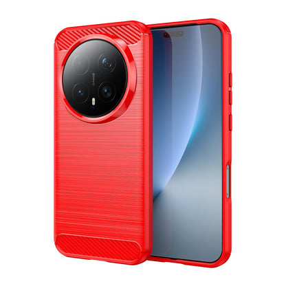 Honor Magic8 Pro Carbon Fibre Brushed Texture TPU Protective Phone Case Shockproof Slim Cover