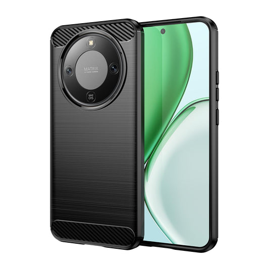 Honor X9d 5G Carbon Fiber Brushed Texture TPU Protective Phone Case Shockproof Slim Cover