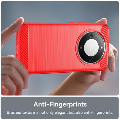 Honor X9d 5G Carbon Fibre Brushed Texture TPU Protective Phone Case Shockproof Slim Cover