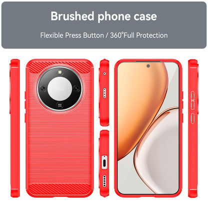 Honor X70 5G Carbon Fibre Brushed Texture TPU Protective Phone Case Shockproof Slim Cover