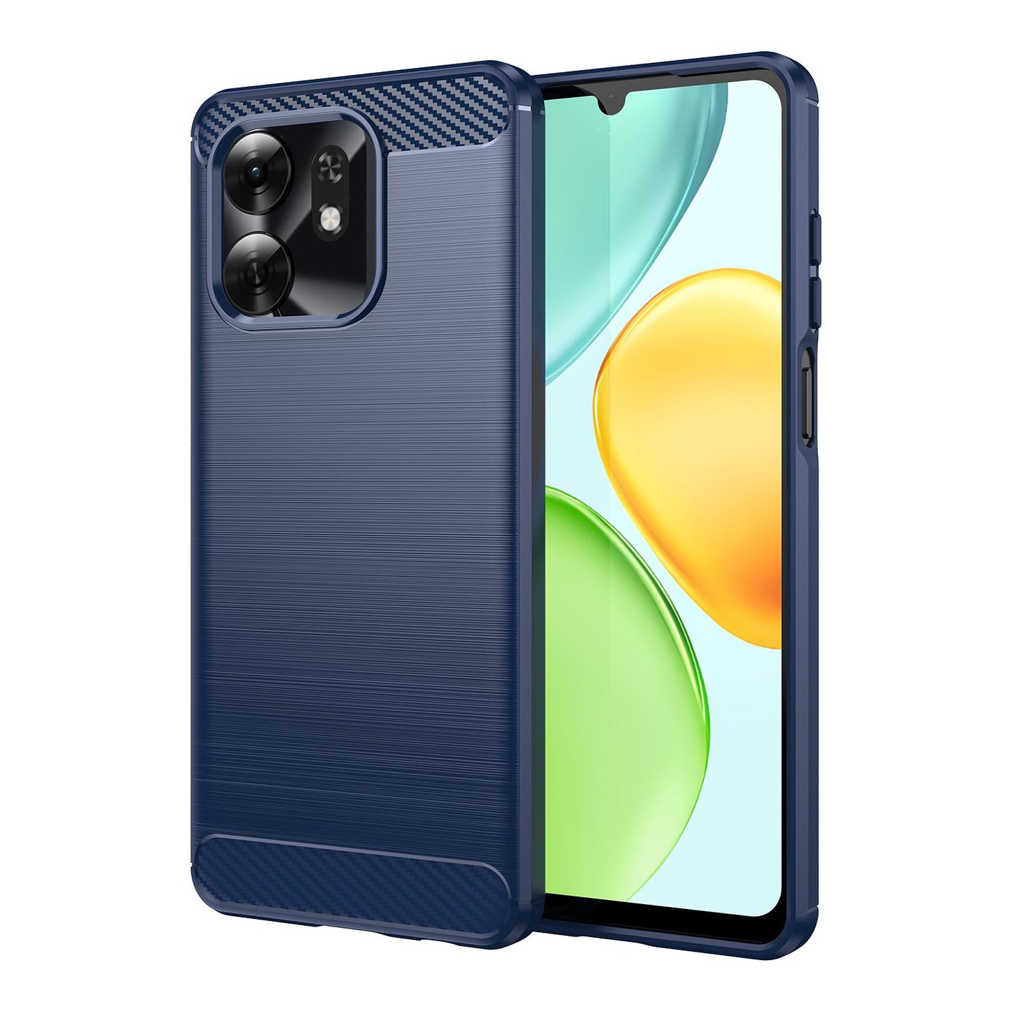 Honor Play 60A 5G Carbon Fibre Brushed Texture TPU Protective Phone Case Shockproof Slim Cover