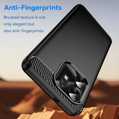 Honor Play10A 4G Carbon Fibre Brushed Texture TPU Protective Phone Case Shockproof Slim Cover
