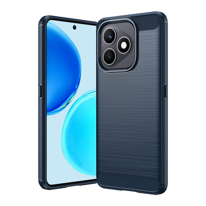 Honor X8d 4G Carbon Fibre Brushed Texture TPU Protective Phone Case Shockproof Slim Cover