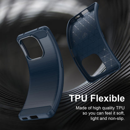 Honor X8d 4G Carbon Fibre Brushed Texture TPU Protective Phone Case Shockproof Slim Cover