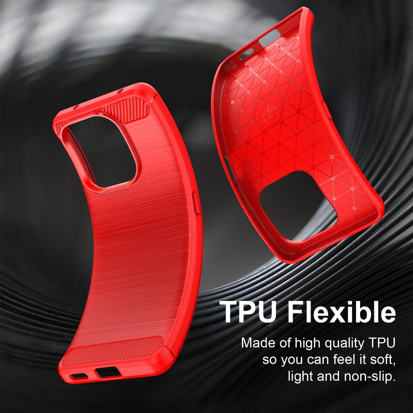 Honor X8d 4G Carbon Fiber Brushed Texture TPU Protective Phone Case Shockproof Slim Cover