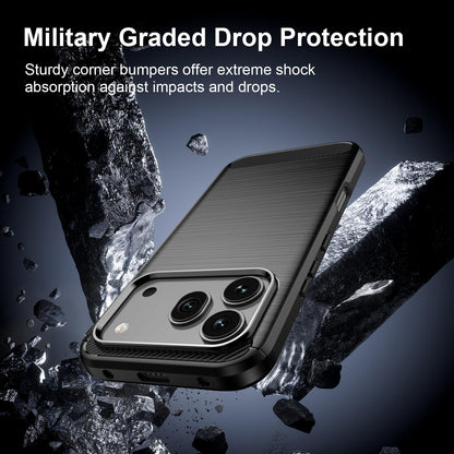 Honor 600 Global Carbon Fibre Brushed Texture TPU Protective Phone Case Shockproof Slim Cover