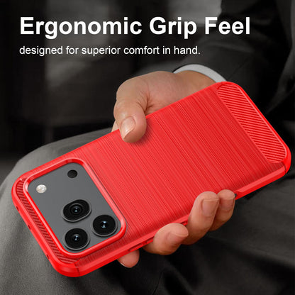 Honor 600 Global Carbon Fibre Brushed Texture TPU Protective Phone Case Shockproof Slim Cover