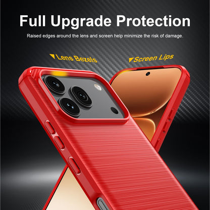 Honor 600 Global Carbon Fibre Brushed Texture TPU Protective Phone Case Shockproof Slim Cover