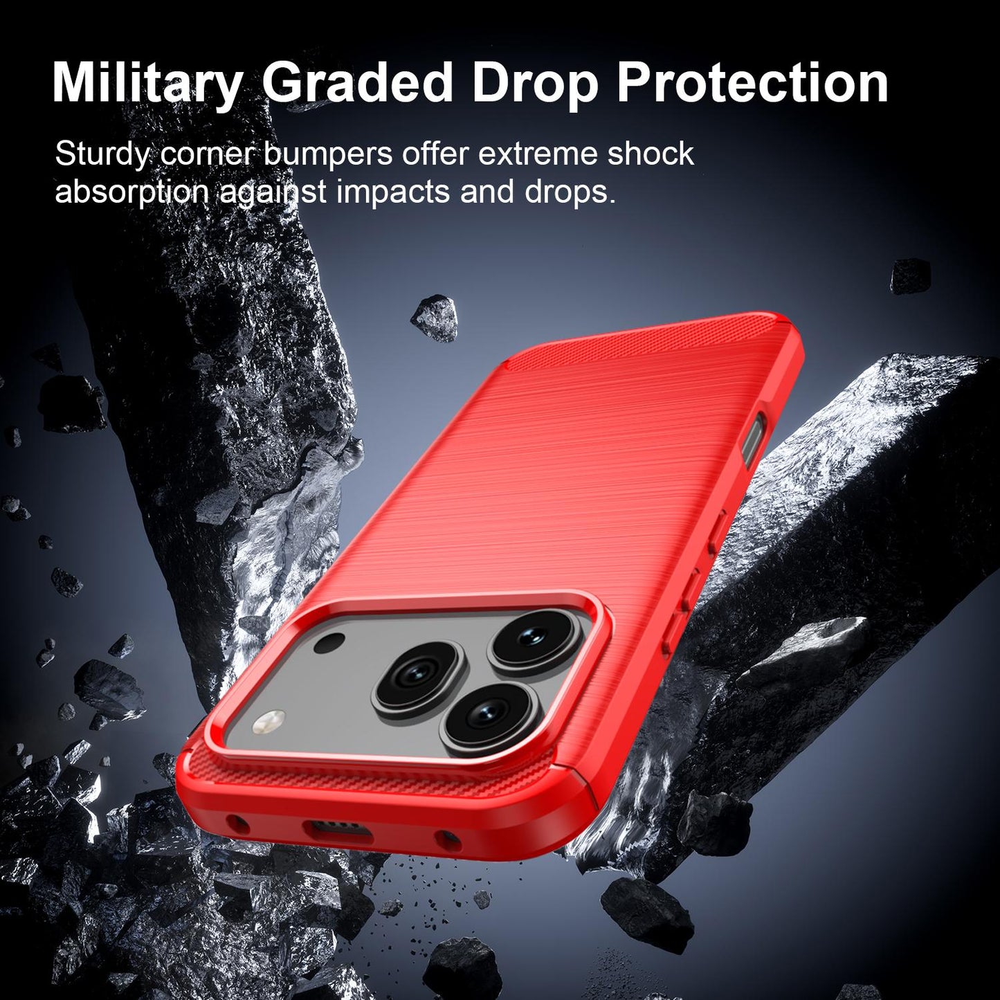 Honor 600 Global Carbon Fiber Brushed Texture TPU Protective Phone Case Shockproof Slim Cover