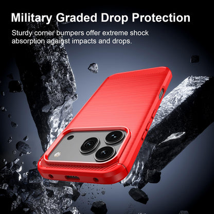 Honor 600 Global Carbon Fiber Brushed Texture TPU Protective Phone Case Shockproof Slim Cover