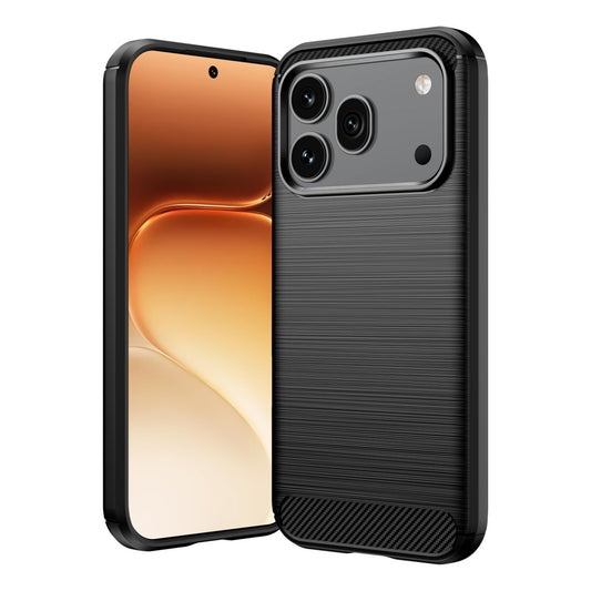 Honor 600 Pro Global Carbon Fiber Brushed Texture TPU Protective Phone Case Shockproof Slim Cover