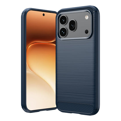 Honor 600 Pro Global Carbon Fibre Brushed Texture TPU Protective Phone Case Shockproof Slim Cover