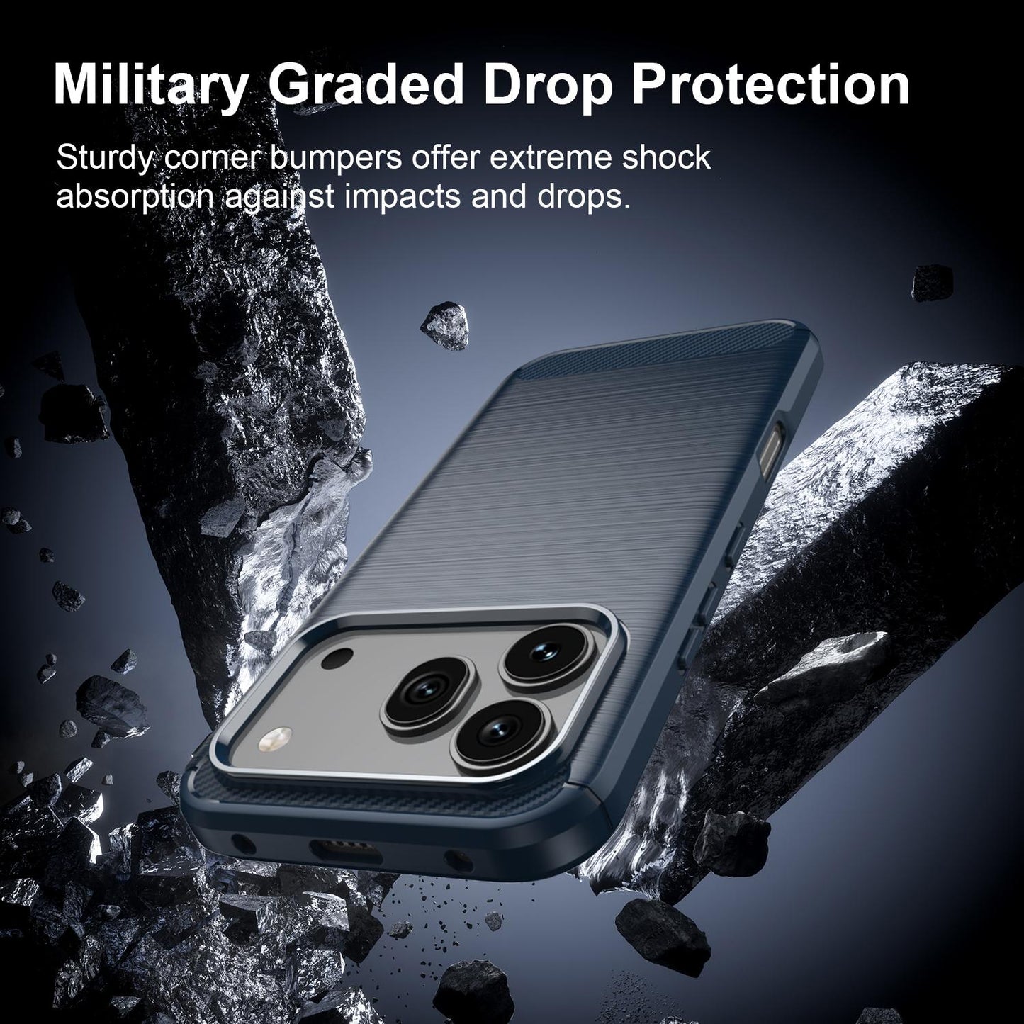 Honor 600 Pro Global Carbon Fibre Brushed Texture TPU Protective Phone Case Shockproof Slim Cover