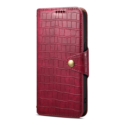 Honor 100 Denior Crocodile Texture Oil Edge Leather Phone Case with Card Wallet and Kickstand