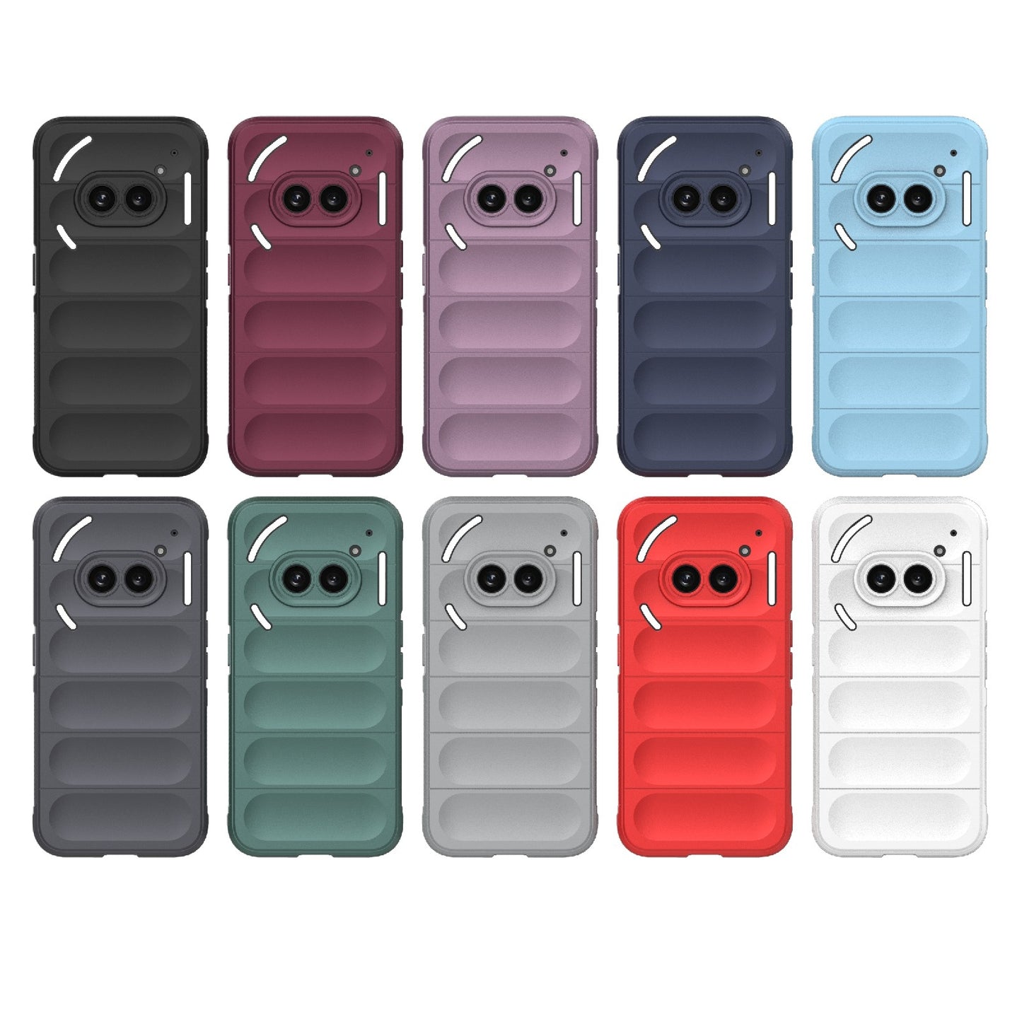 Nothing Phone 2A Shock Absorbent Magic Shield TPU + Flannel Phone Case, Featuring Ridged Drop Protection, Bright Colours & Easy Access