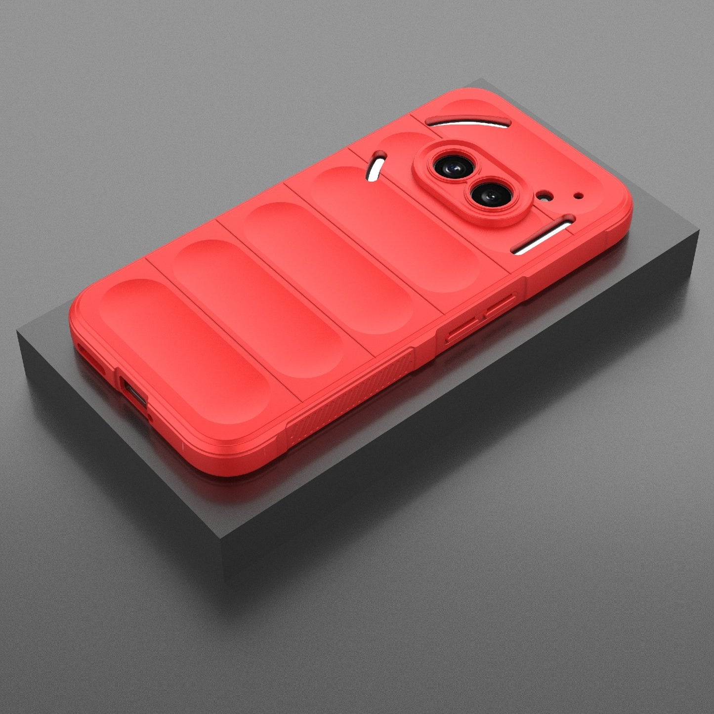 Nothing Phone 2A Shock Absorbent Magic Shield TPU + Flannel Phone Case, Featuring Ridged Drop Protection, Bright Colours & Easy Access