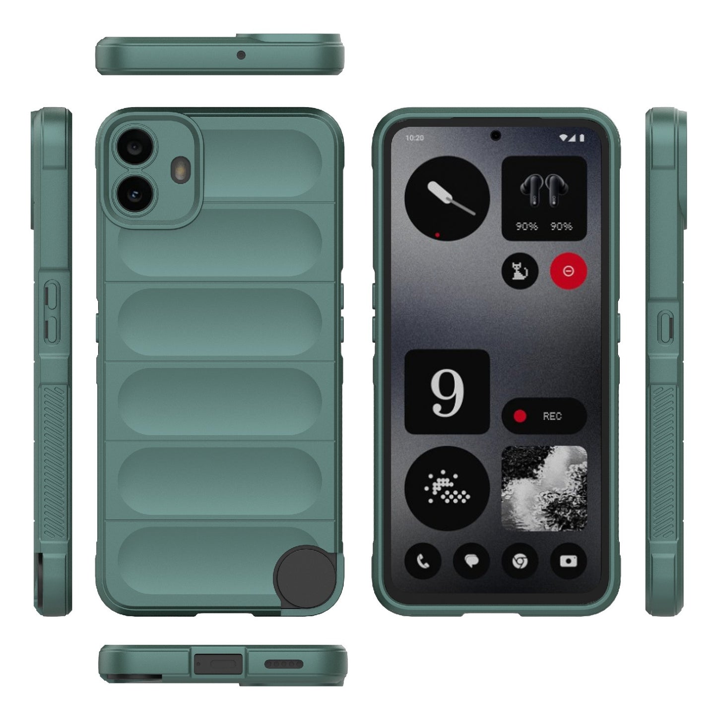 Nothing CMF Phone 1 Shock Absorbent Magic Shield TPU + Flannel Phone Case, Featuring Ridged Drop Protection, Bright Colours & Easy Access